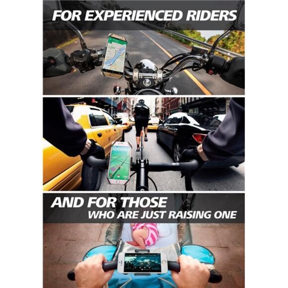Bike & Motorcycle Phone Mount - For iPhone 14 (13, Xr, SE, Max/Plus), Galaxy S22 - Picture 6 of 7